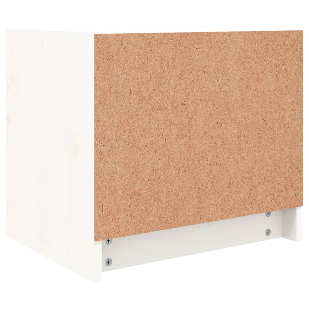 vidaXL Szafki nocne, 2 szt., białe, 40x31x35,5 cm, lite drewno sosnowe