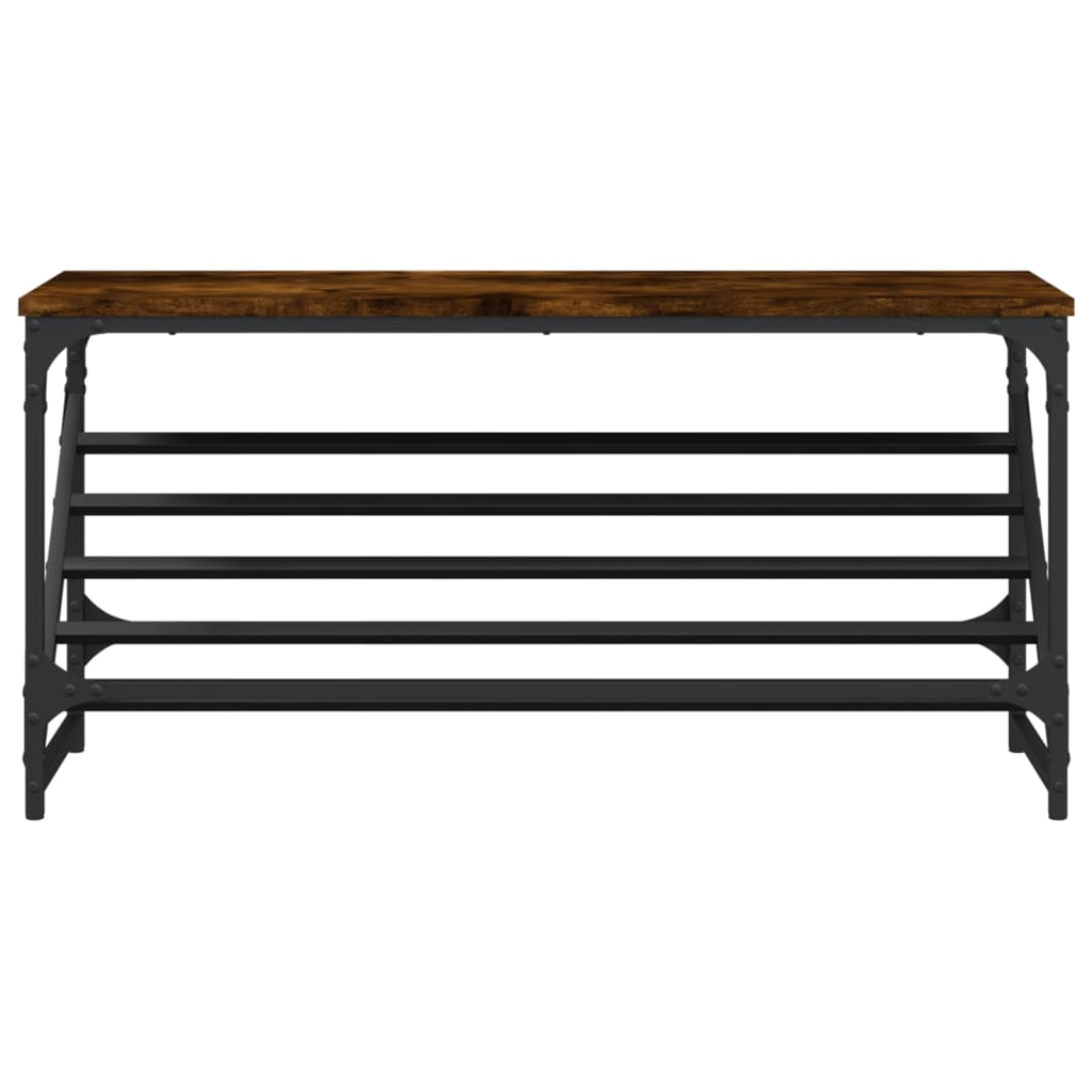 vidaXL Stojak na buty, przydymiony dąb, 90x30x45 cm