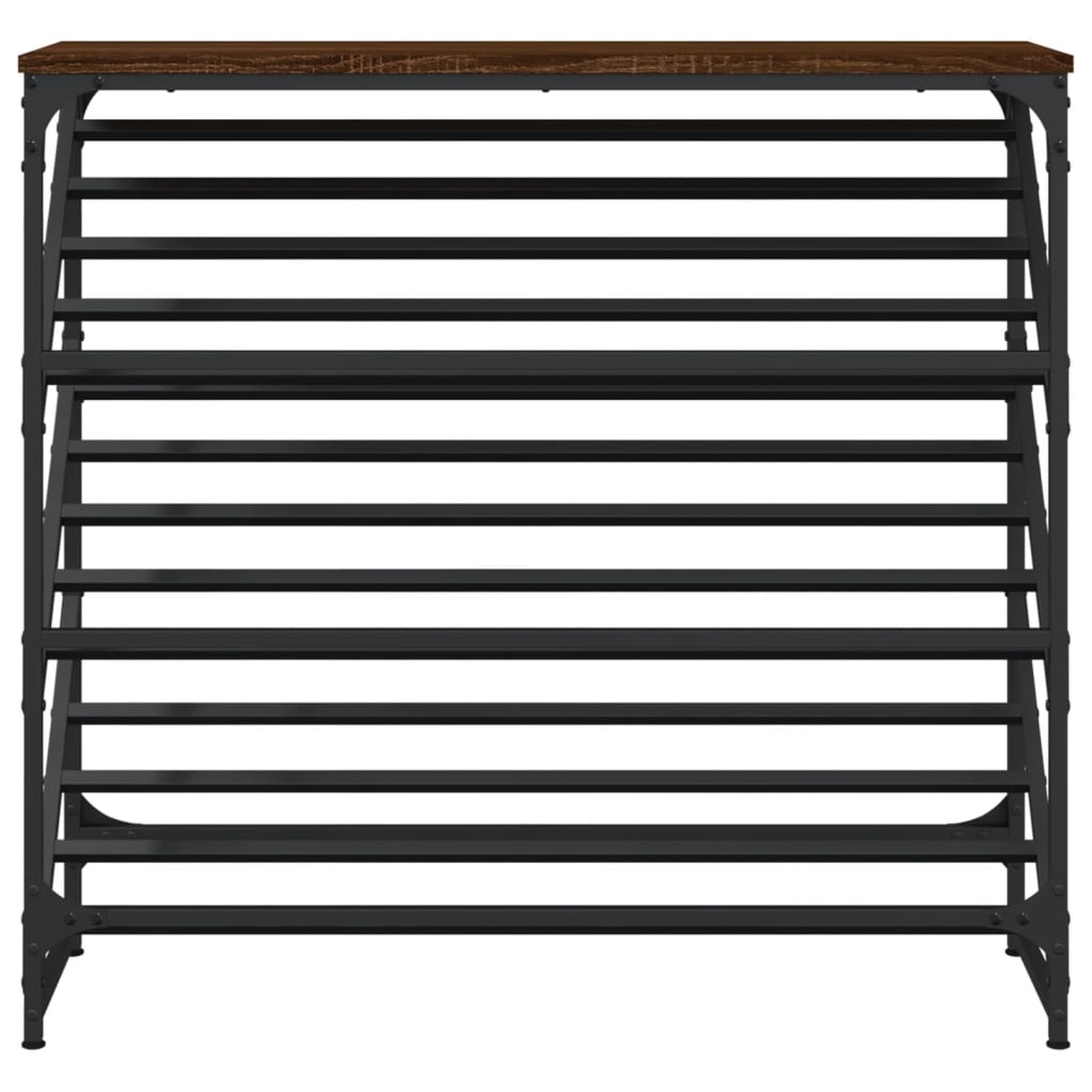 vidaXL Stojak na buty, brązowy dąb, 90x30x85 cm