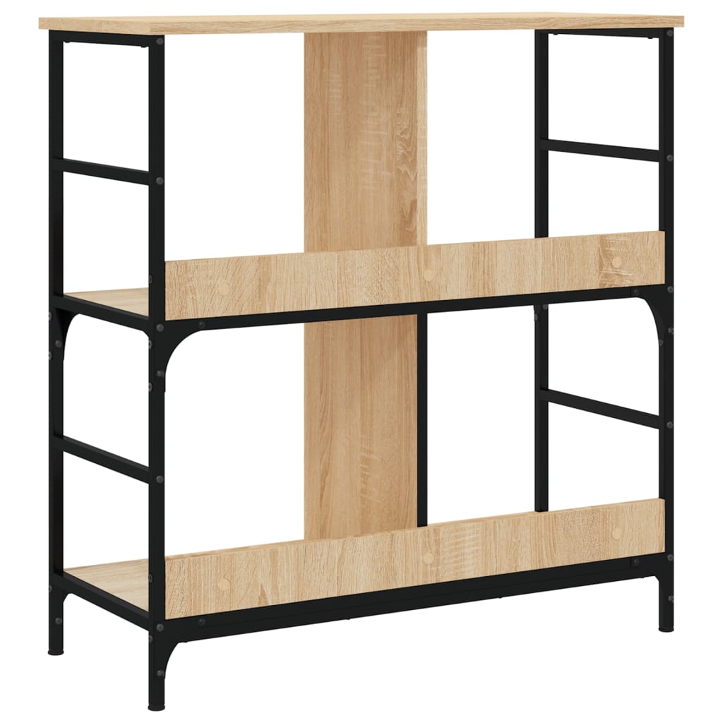 vidaXL Regał na książki, dąb sonoma, 78,5x33x82 cm