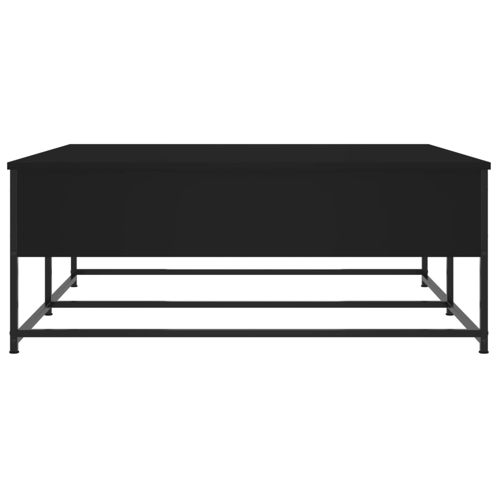 vidaXL Stolik kawowy, czarny, 100x99x40 cm, materiał drewnopochodny