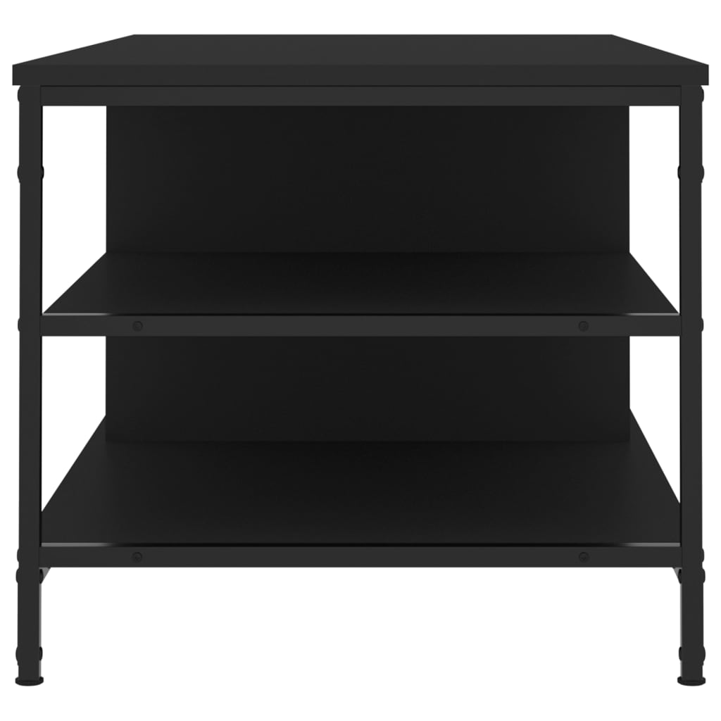 vidaXL Stolik kawowy, czarny 100x50x45 cm, materiał drewnopochodny