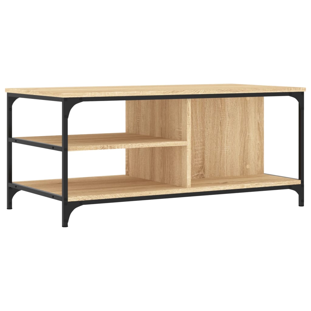 vidaXL Stolik kawowy, dąb sonoma 100x50x45 cm, materiał drewnopochodny