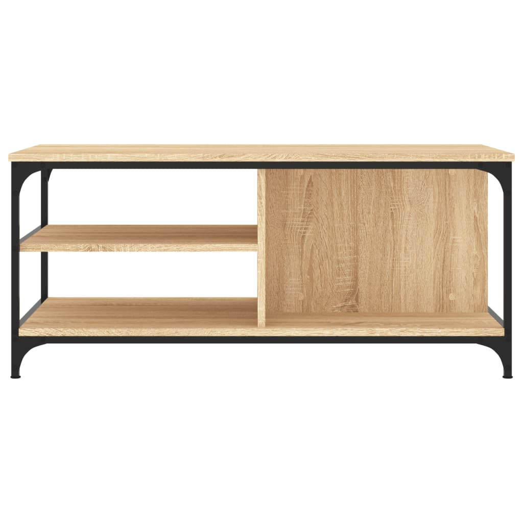 vidaXL Stolik kawowy, dąb sonoma 100x50x45 cm, materiał drewnopochodny