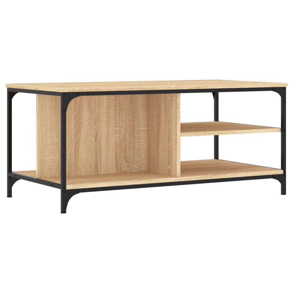 vidaXL Stolik kawowy, dąb sonoma 100x50x45 cm, materiał drewnopochodny
