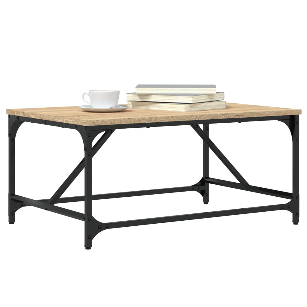vidaXL Stolik kawowy, dąb sonoma 75x50x35 cm, materiał drewnopochodny