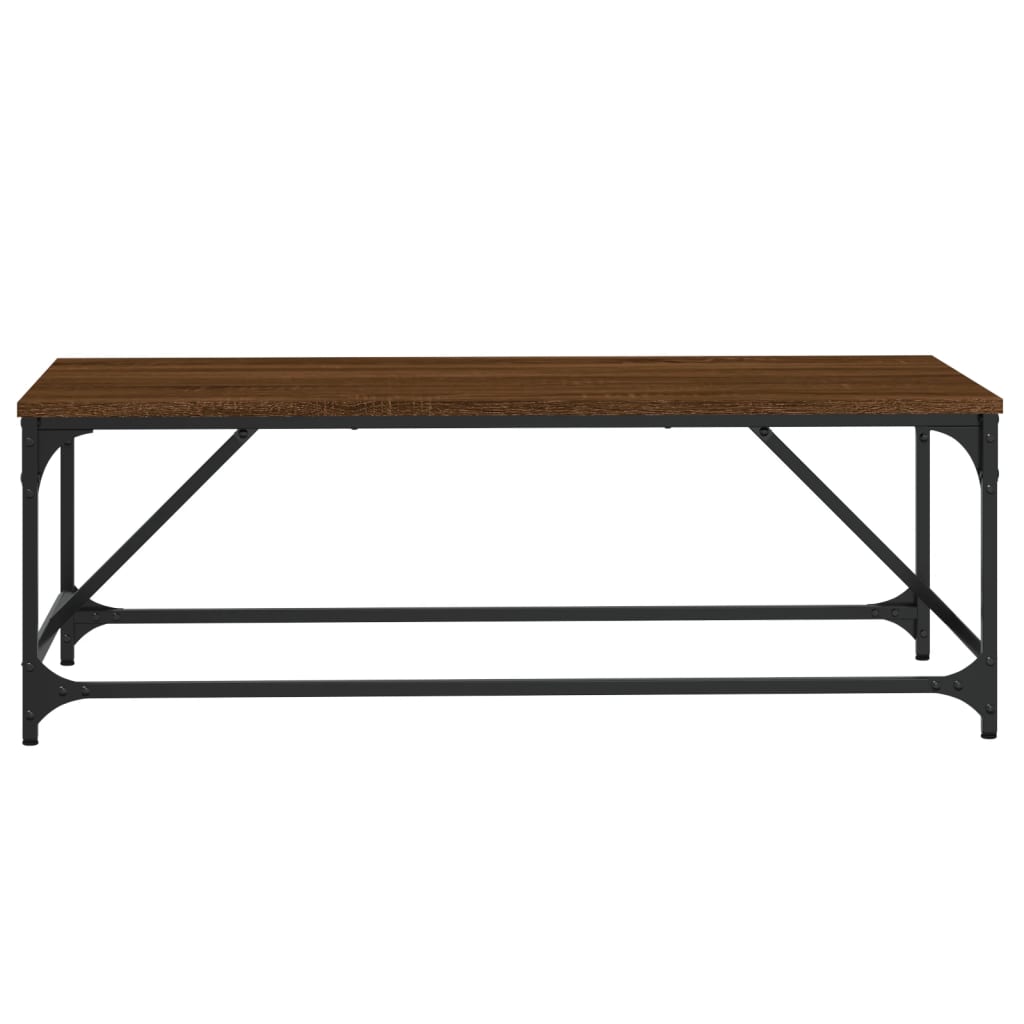 vidaXL Stolik kawowy, brązowy dąb 100x50x35cm, materiał drewnopochodny