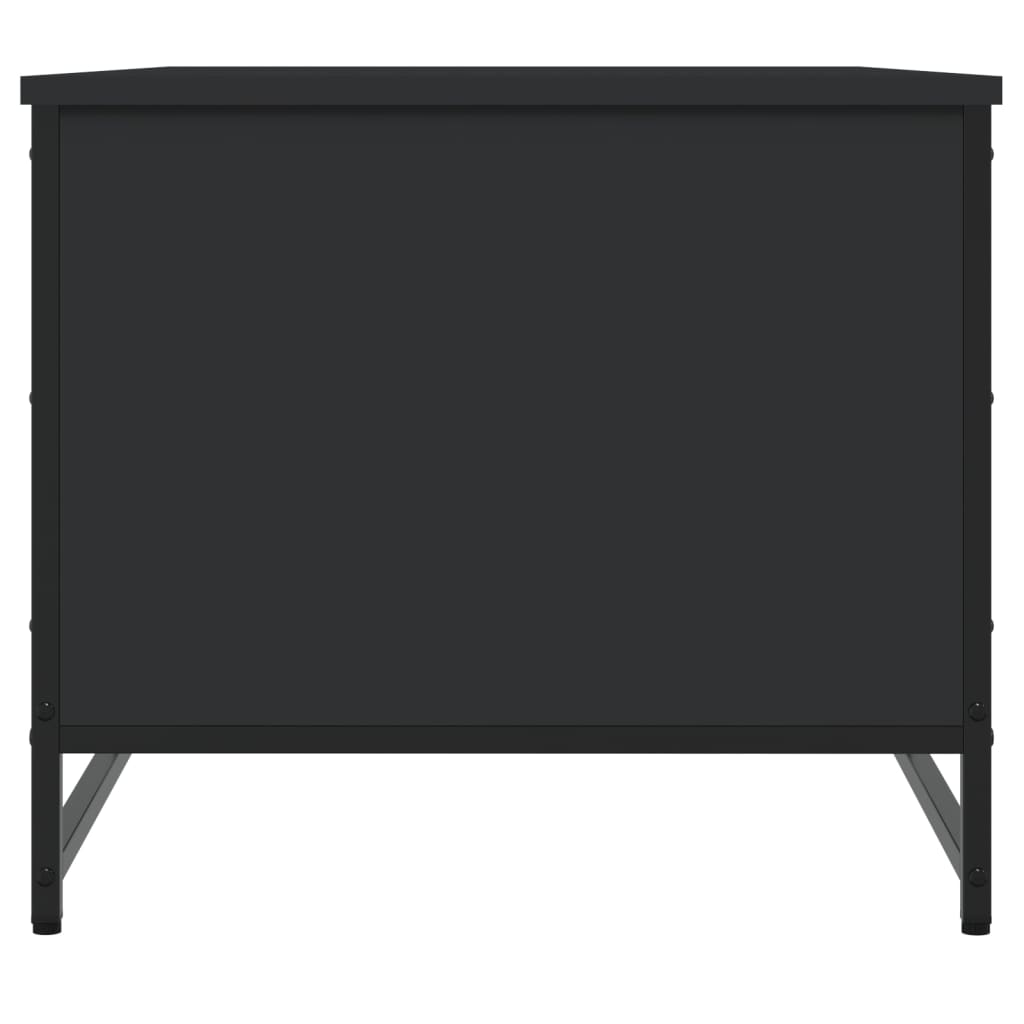 vidaXL Stolik kawowy, czarny, 85,5x51x45 cm, materiał drewnopochodny