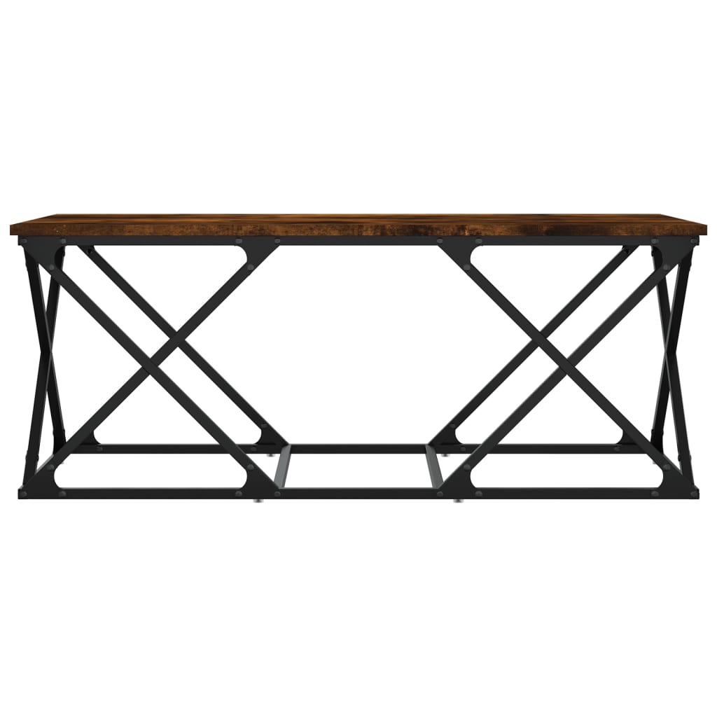 vidaXL Stolik kawowy, przydymiony dąb, 100x49x40 cm