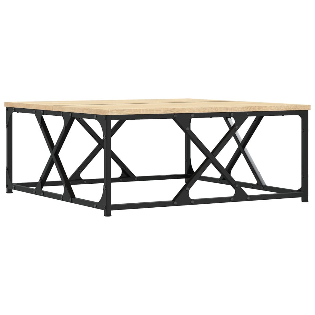 vidaXL Stolik kawowy, dąb sonoma, 70x70x30 cm, materiał drewnopochodny