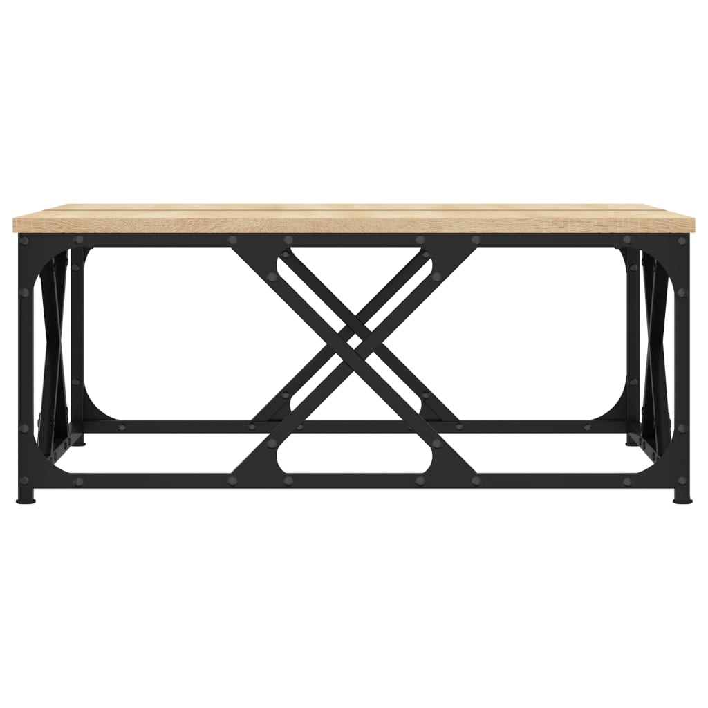 vidaXL Stolik kawowy, dąb sonoma, 70x70x30 cm, materiał drewnopochodny