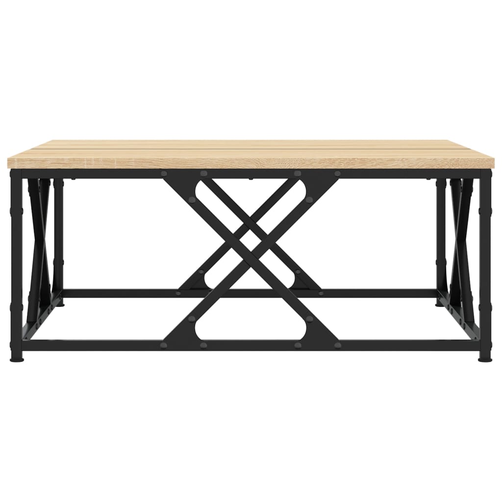 vidaXL Stolik kawowy, dąb sonoma, 70x70x30 cm, materiał drewnopochodny