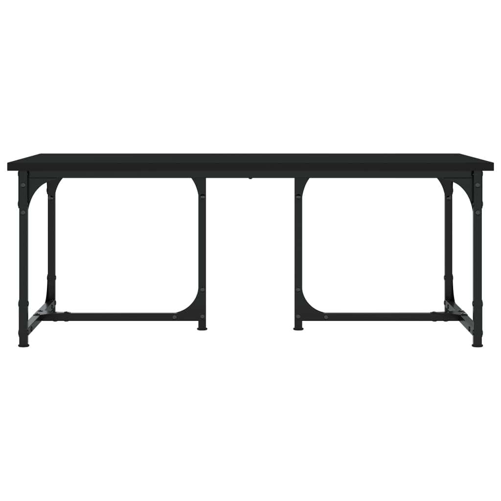 vidaXL Stolik kawowy, czarny, 90x50x35 cm, materiał drewnopochodny