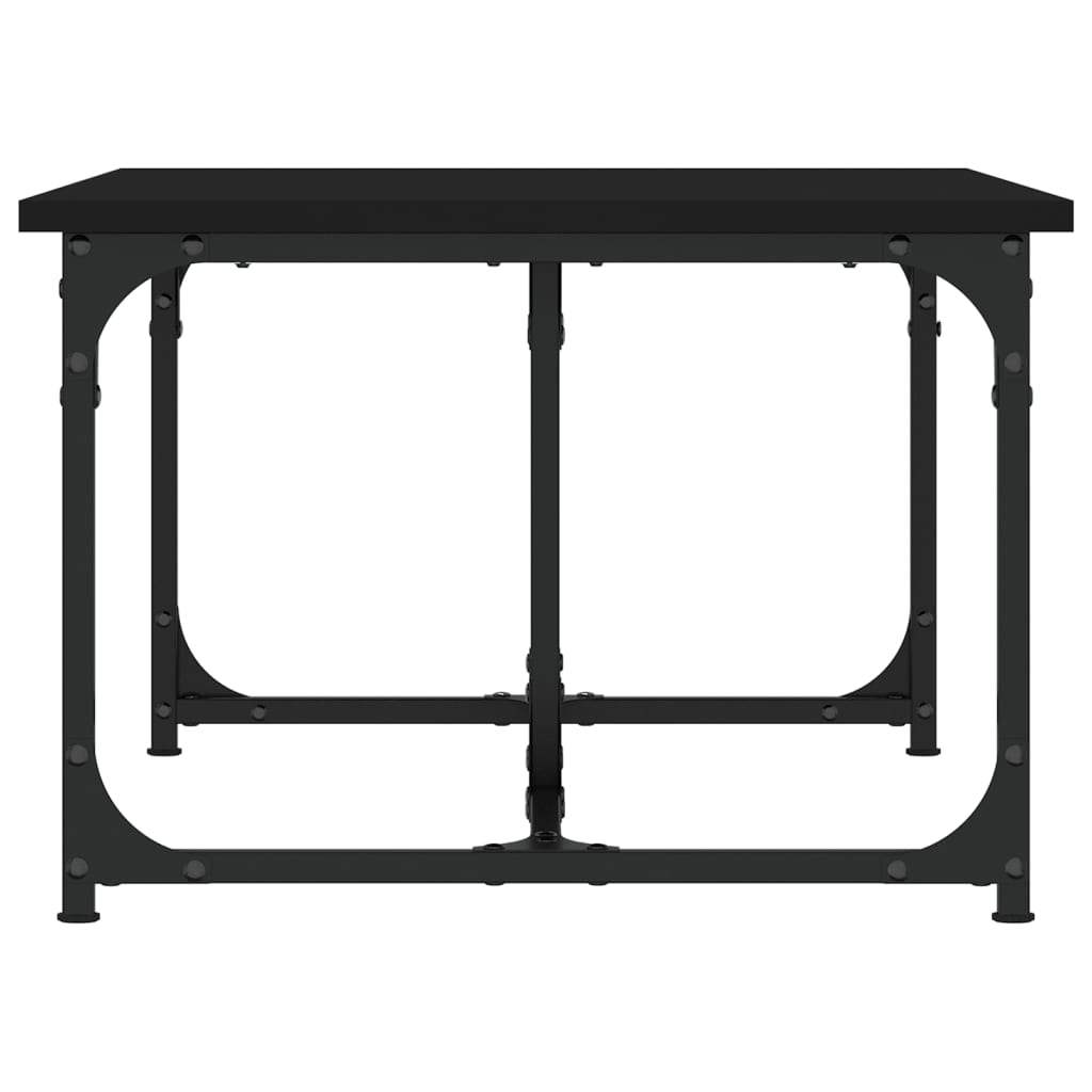 vidaXL Stolik kawowy, czarny, 90x50x35 cm, materiał drewnopochodny
