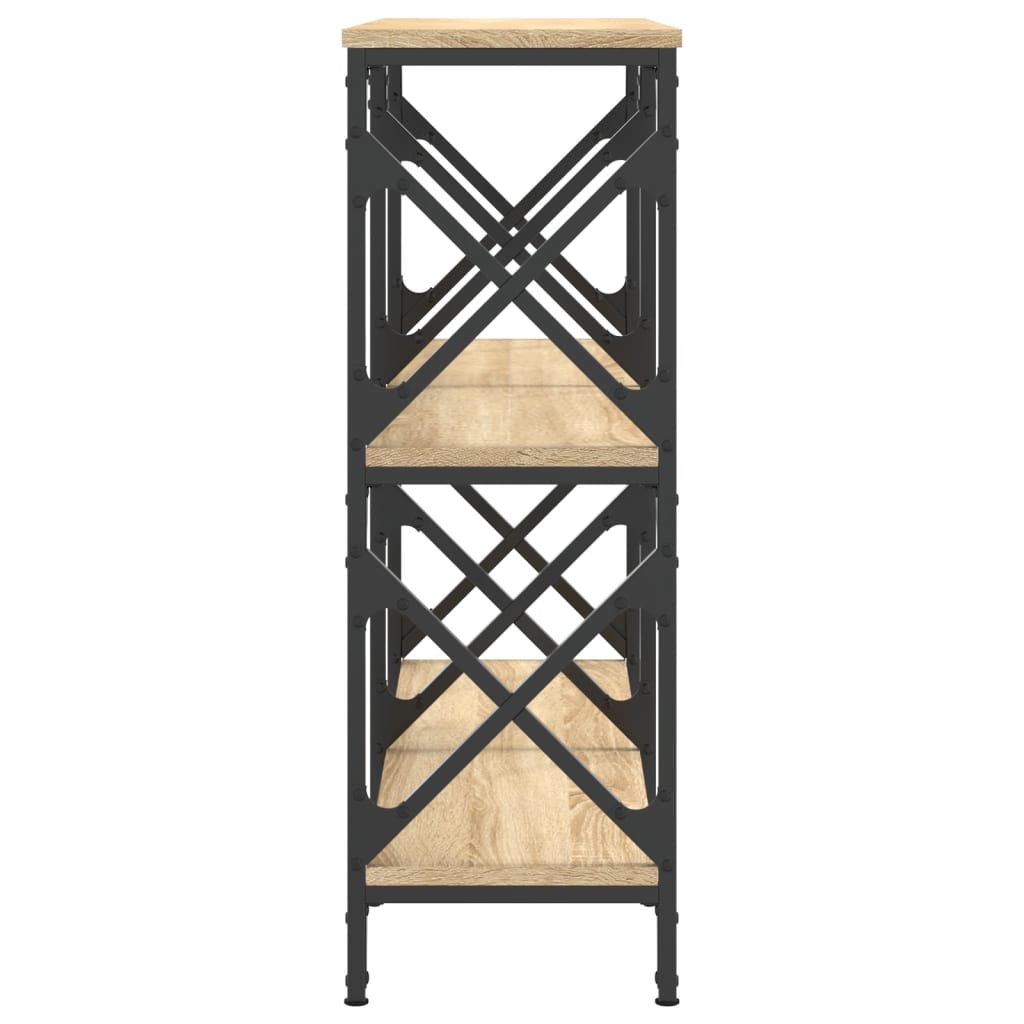 vidaXL Stolik konsolowy, dąb sonoma, 100x28x80,5 cm