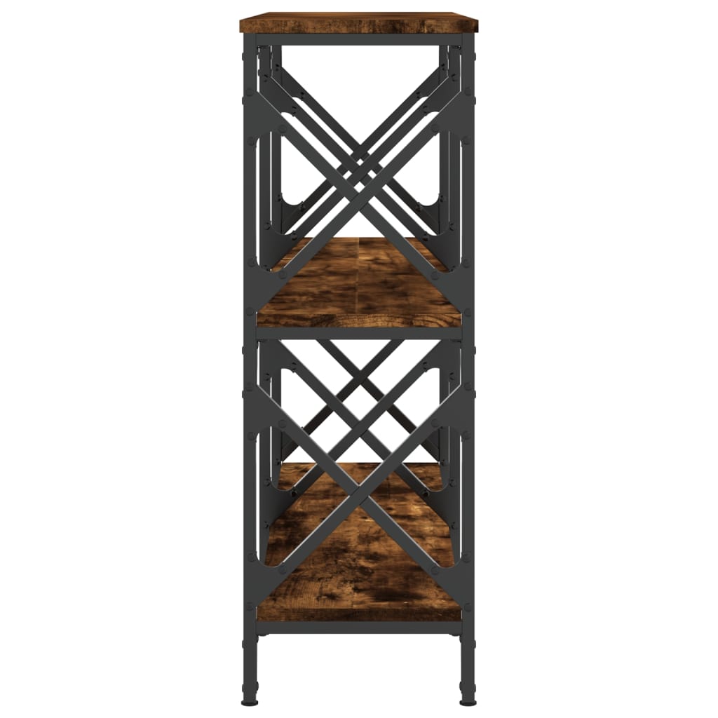 vidaXL Stolik konsolowy, przydymiony dąb, 100x28x80,5 cm