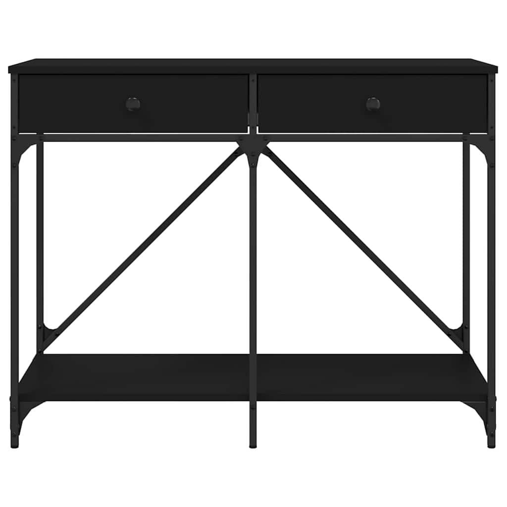 vidaXL Stolik konsolowy, czarny, 100x39x78,5 cm