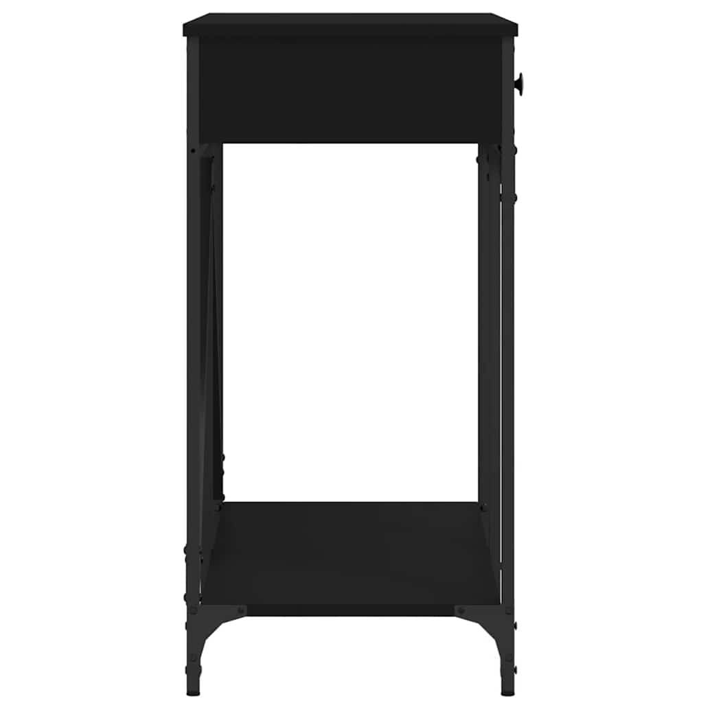 vidaXL Stolik konsolowy, czarny, 100x39x78,5 cm