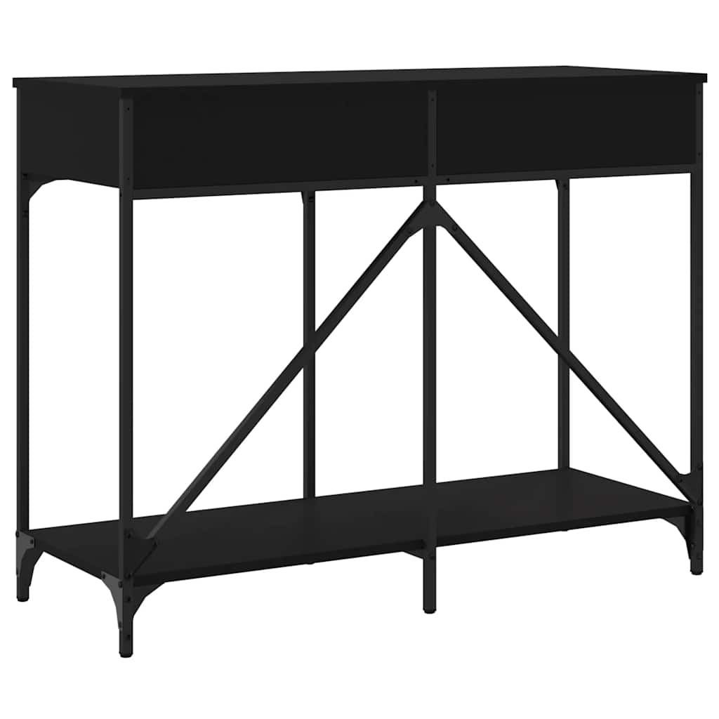 vidaXL Stolik konsolowy, czarny, 100x39x78,5 cm
