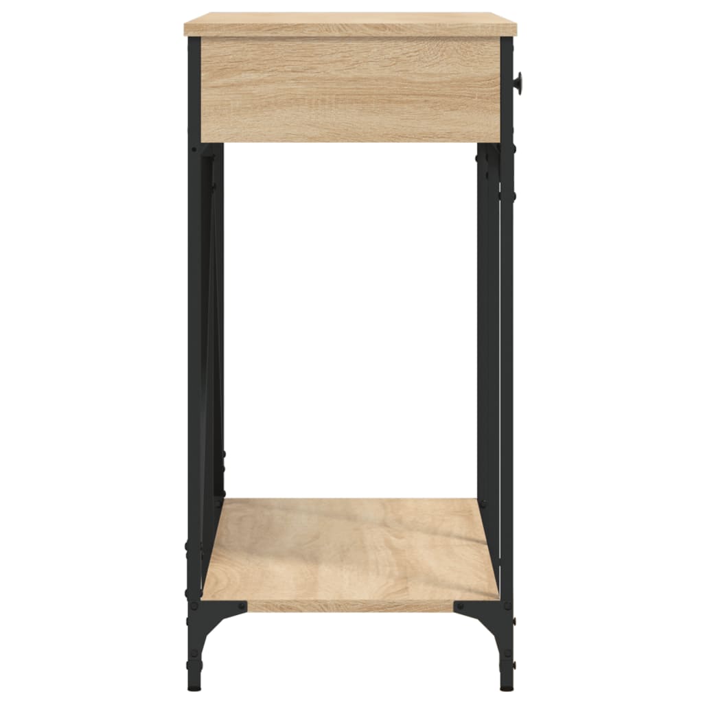 vidaXL Stolik konsolowy, dąb sonoma, 100x39x78,5 cm
