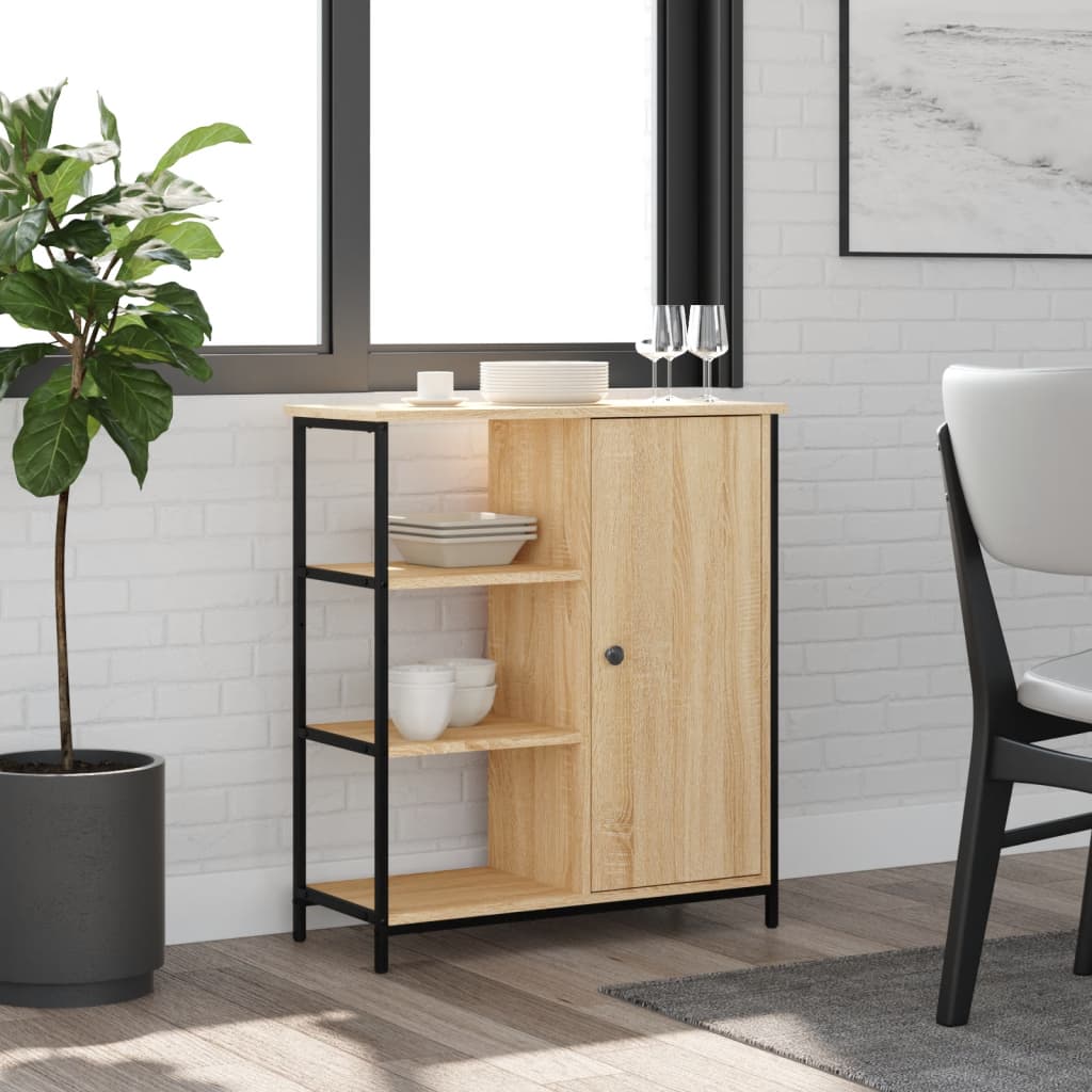 vidaXL Komoda Sonoma Oak 70x30x80 cm Drewno konstrukcyjne