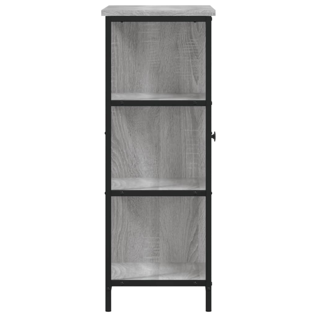 vidaXL Szafka, szary dąb sonoma, 70x30x80 cm, materiał drewnopochodny