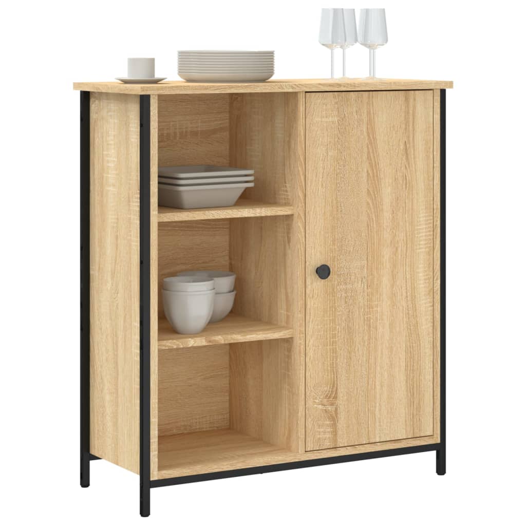vidaXL Szafka, dąb sonoma, 70x30x80 cm, materiał drewnopochodny