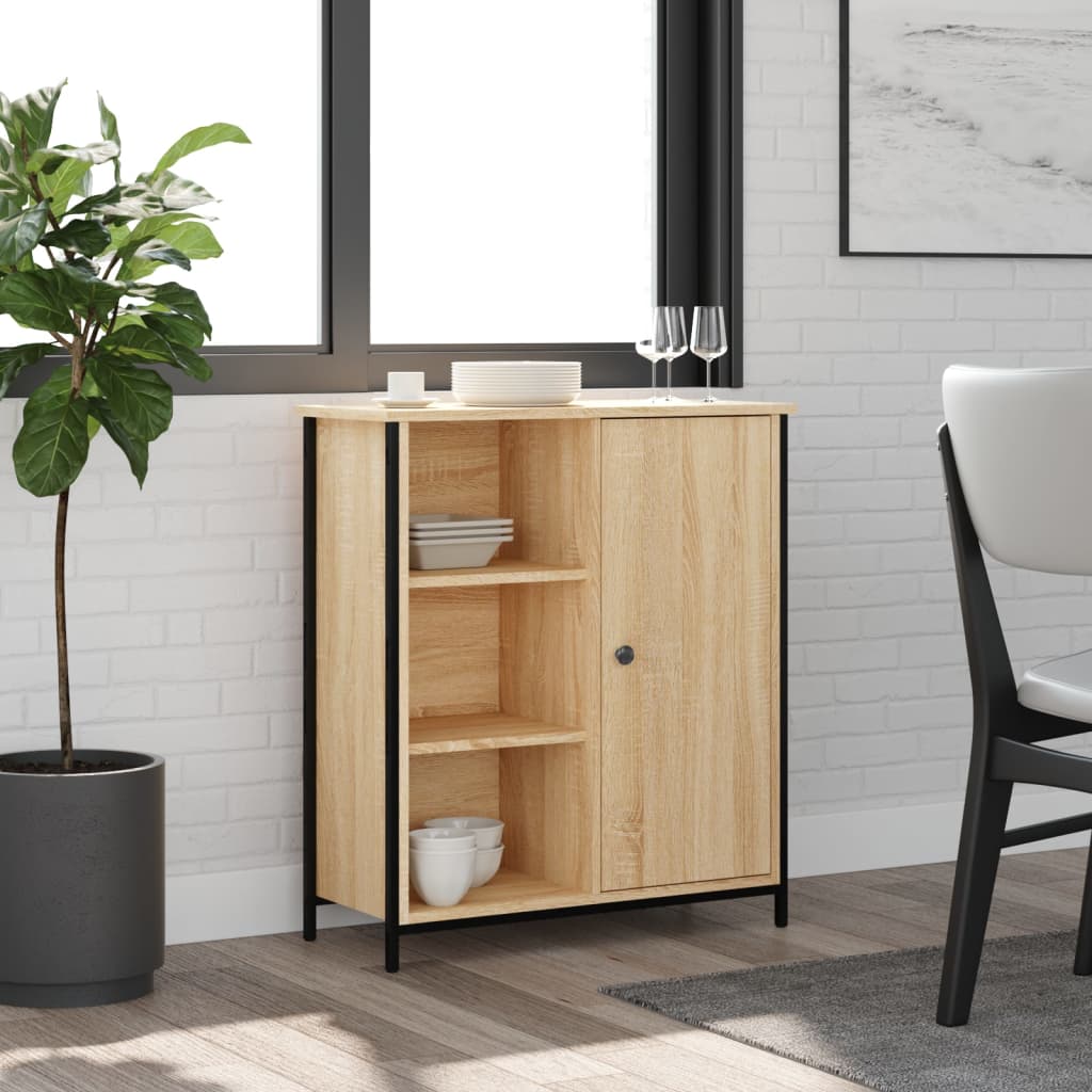 vidaXL Szafka, dąb sonoma, 70x30x80 cm, materiał drewnopochodny