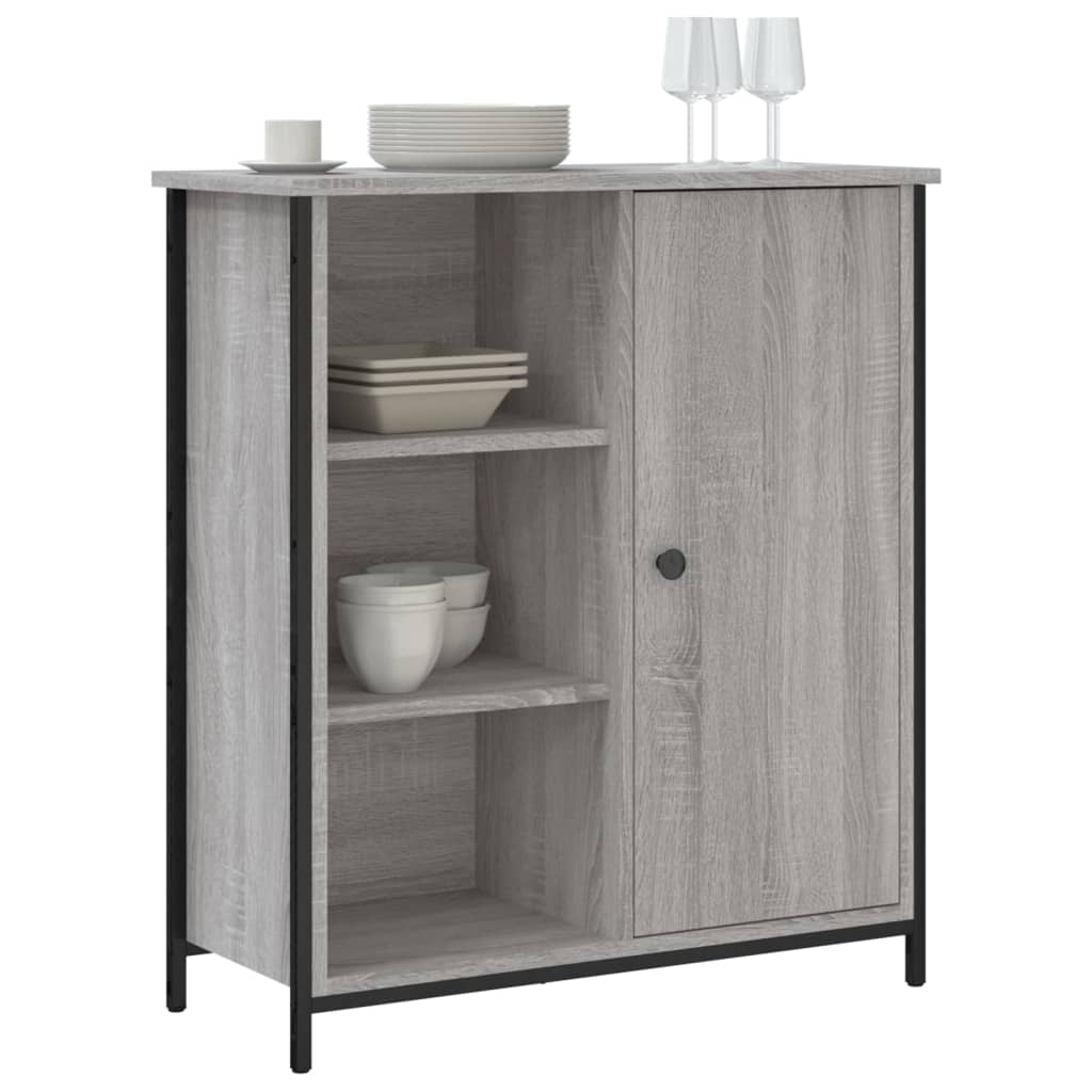 vidaXL Szafka, szary dąb sonoma, 70x30x80 cm, materiał drewnopochodny