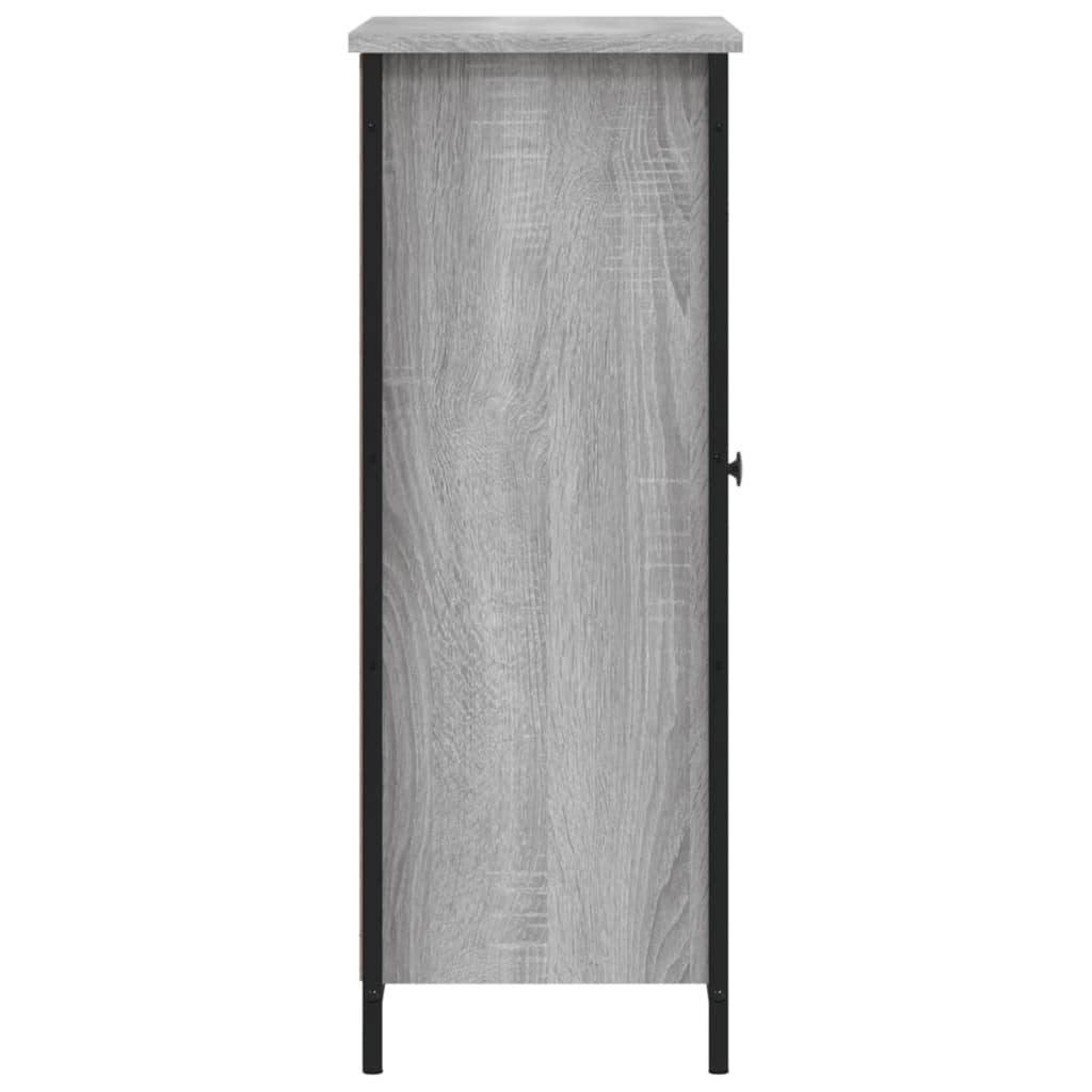 vidaXL Szafka, szary dąb sonoma, 70x30x80 cm, materiał drewnopochodny