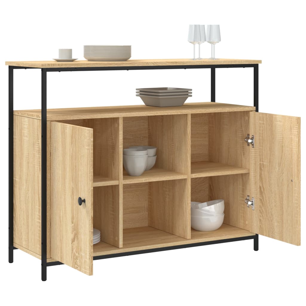 vidaXL Komoda Sonoma Oak 100x35x80 cm Drewno konstrukcyjne