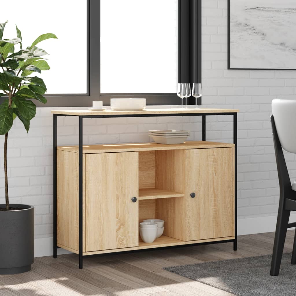 vidaXL Komoda Sonoma Oak 100x35x80 cm Drewno konstrukcyjne