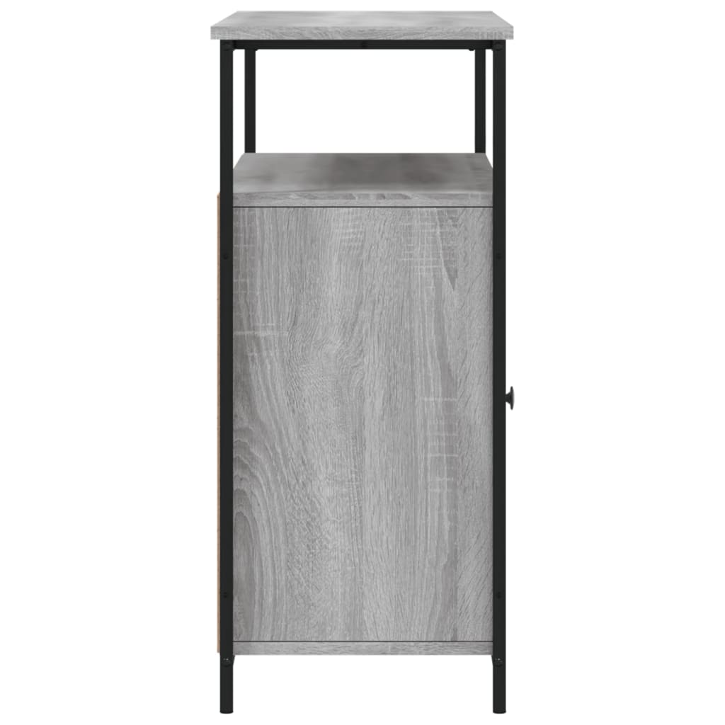 vidaXL Szafka, szary dąb sonoma, 100x35x80 cm, materiał drewnopochodny