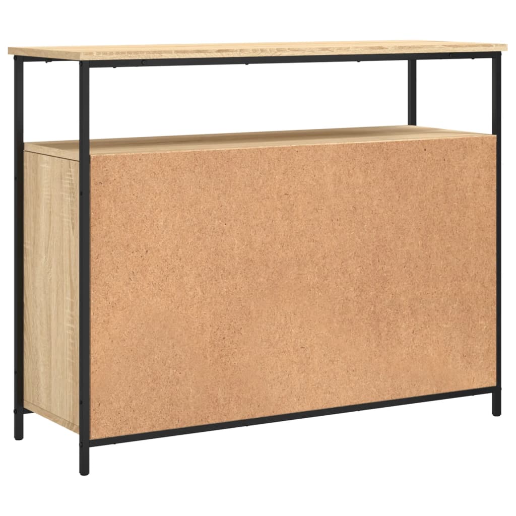 vidaXL Szafka, dąb sonoma, 100x35x80 cm, materiał drewnopochodny
