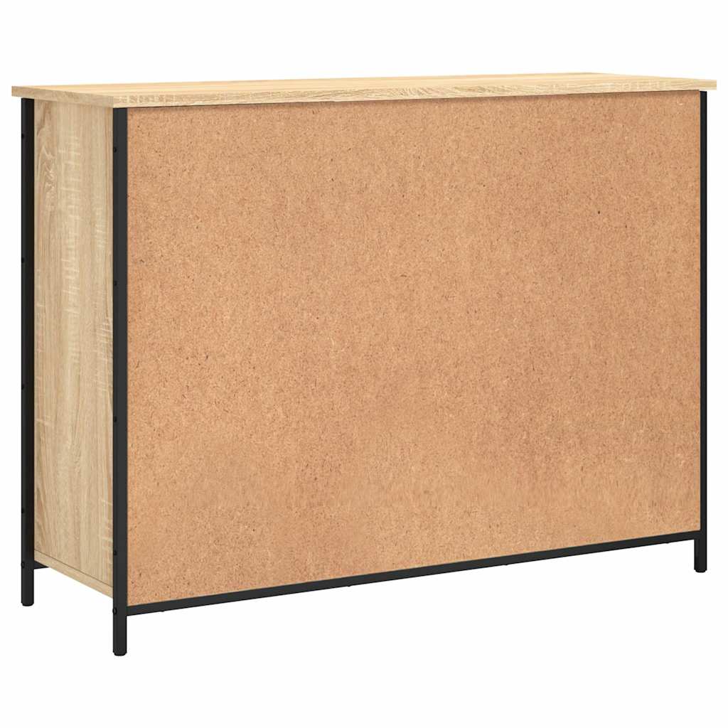 vidaXL Szafka, dąb sonoma, 100x35x75 cm, materiał drewnopochodny
