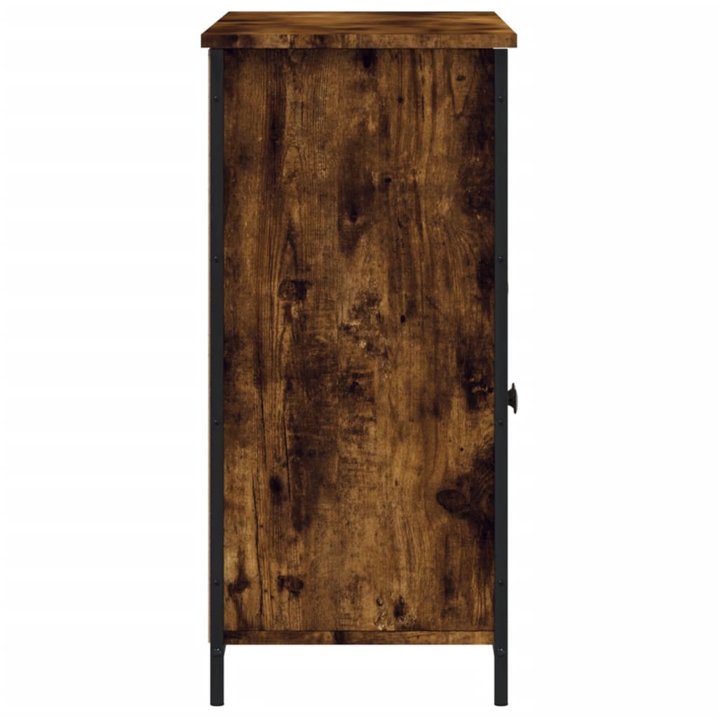 vidaXL Szafka, przydymiony dąb, 100x35x75 cm, materiał drewnopochodny