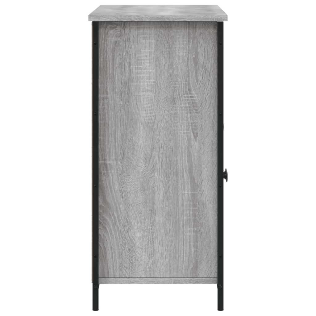 vidaXL Szafka, szary dąb sonoma, 100x35x75 cm, materiał drewnopochodny