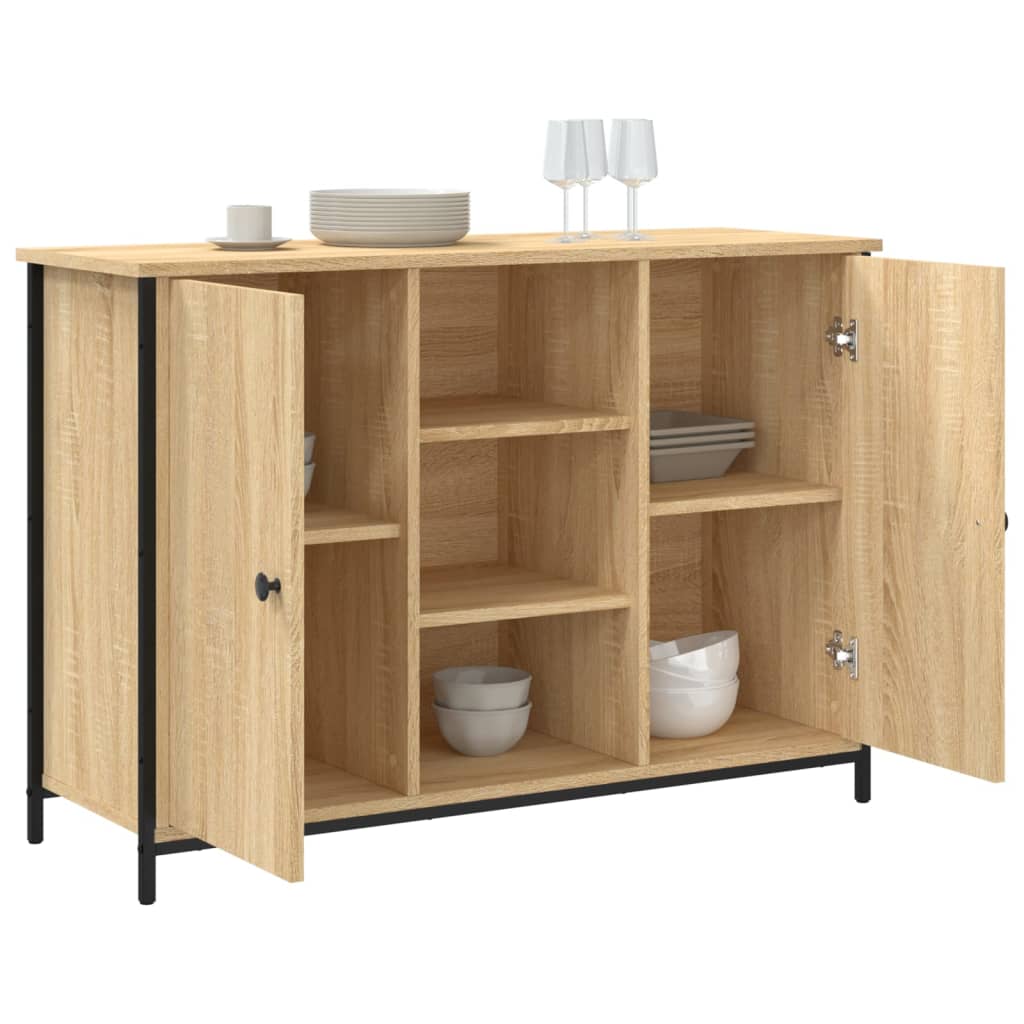 vidaXL Szafka, dąb sonoma, 100x35x70 cm, materiał drewnopochodny