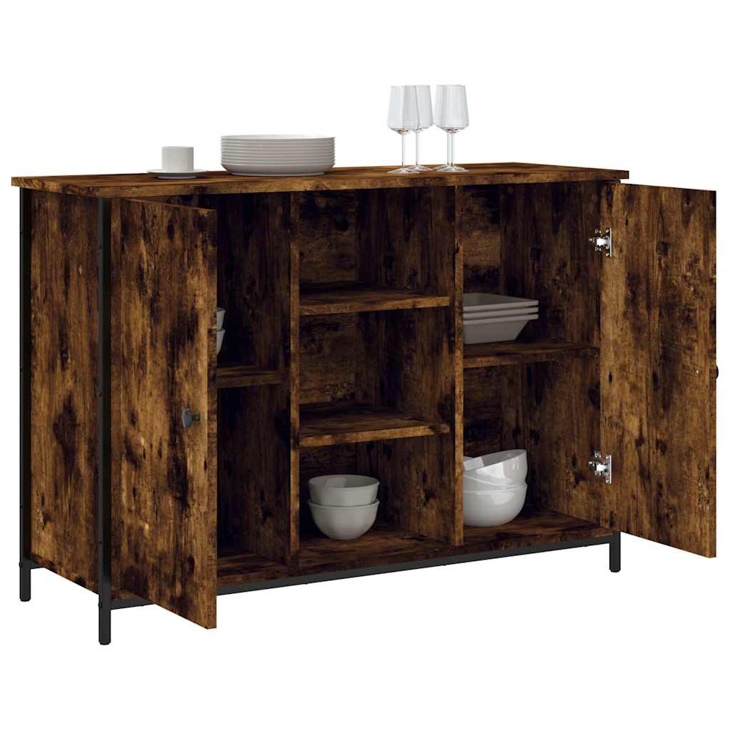 vidaXL Szafka, przydymiony dąb, 100x35x70 cm, materiał drewnopochodny