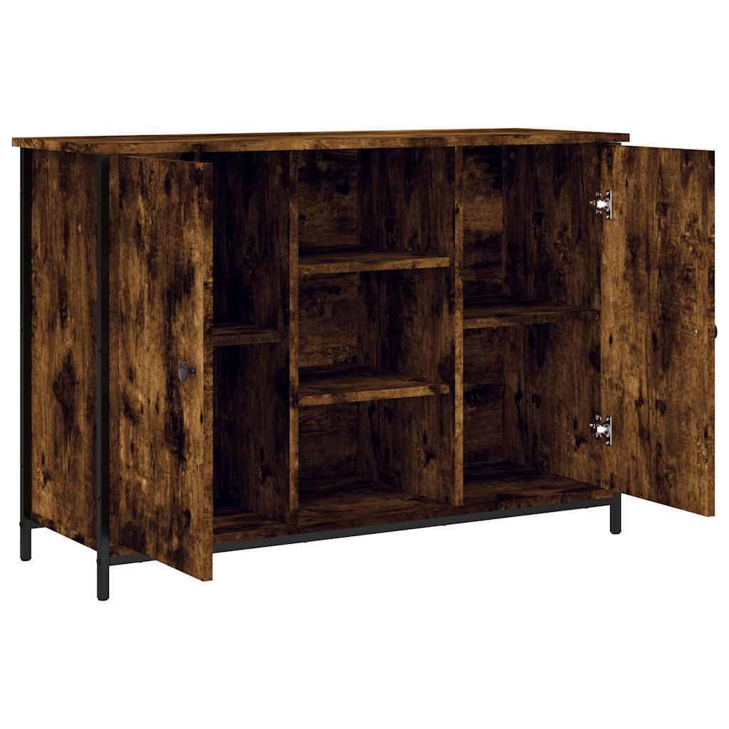 vidaXL Szafka, przydymiony dąb, 100x35x70 cm, materiał drewnopochodny