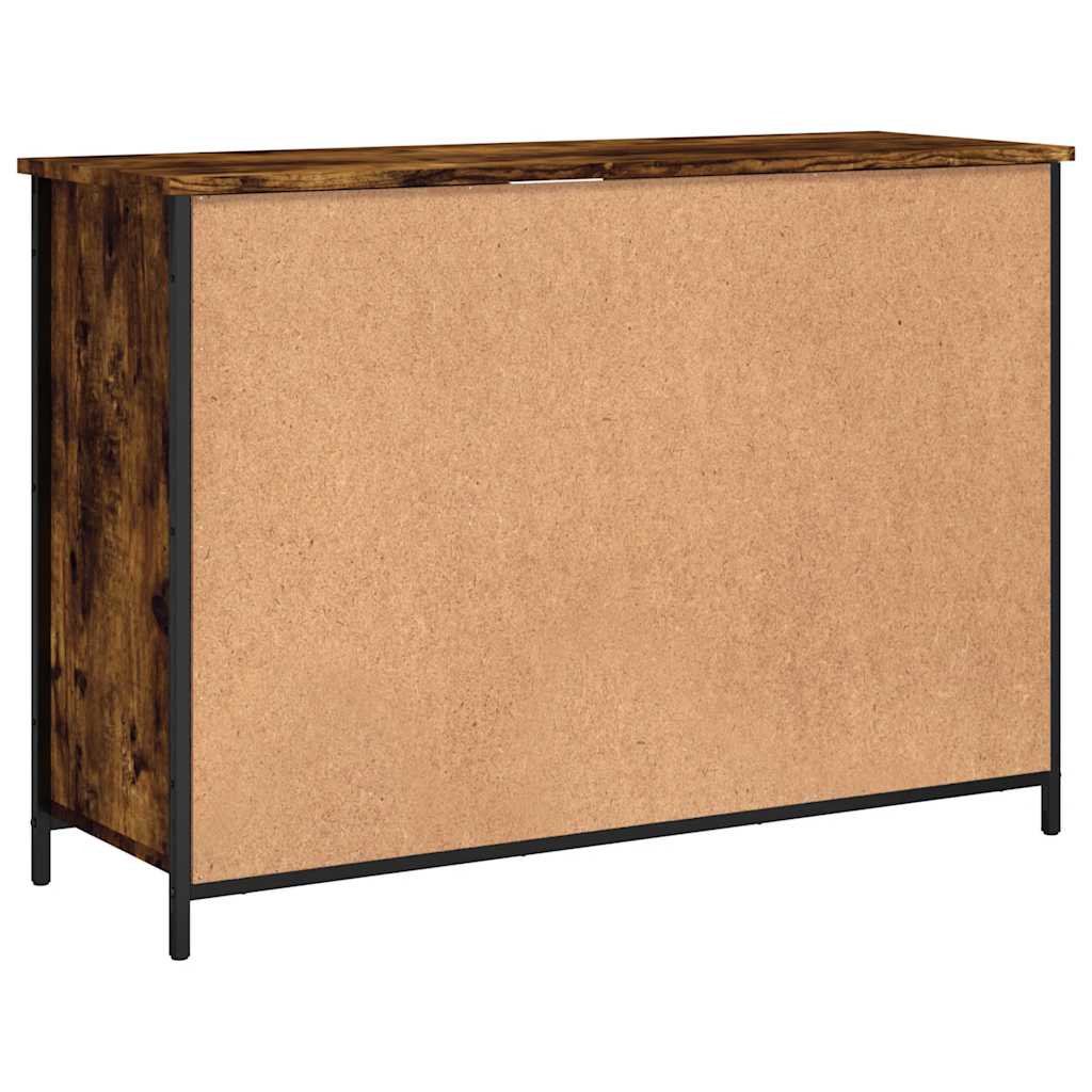 vidaXL Szafka, przydymiony dąb, 100x35x70 cm, materiał drewnopochodny