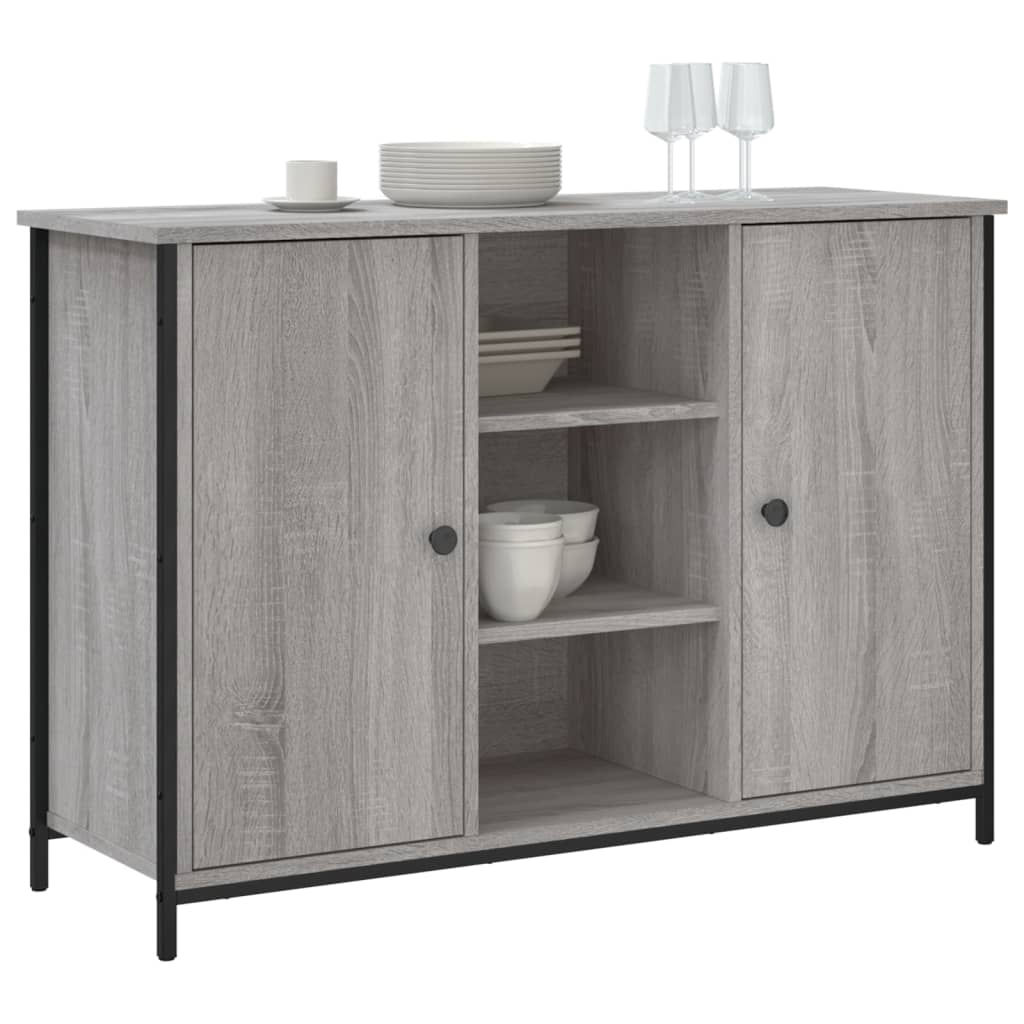 vidaXL Szafka, szary dąb sonoma, 100x35x70 cm, materiał drewnopochodny