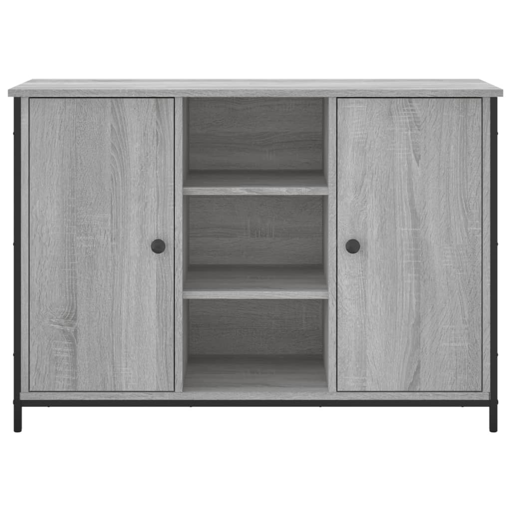 vidaXL Szafka, szary dąb sonoma, 100x35x70 cm, materiał drewnopochodny