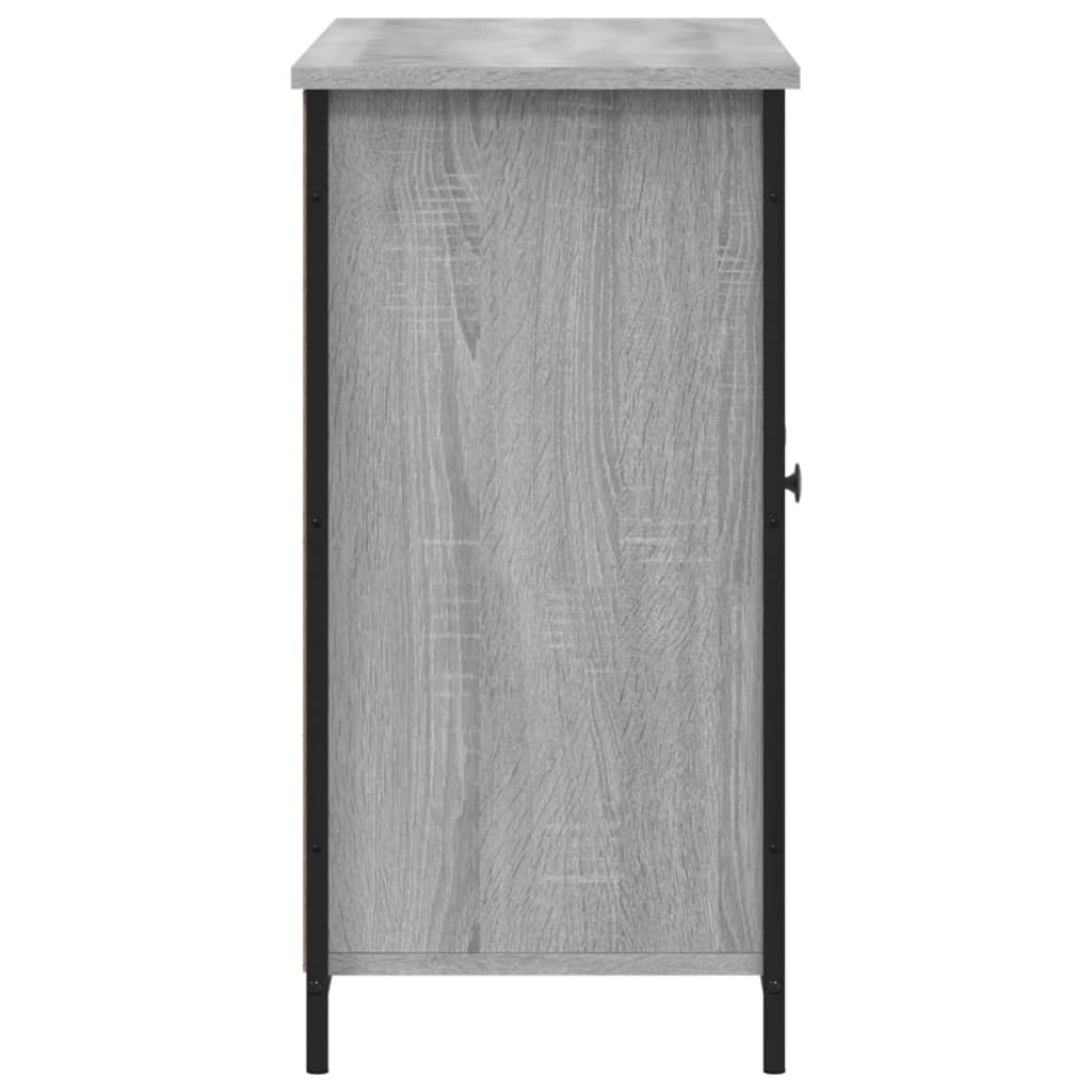 vidaXL Szafka, szary dąb sonoma, 100x35x70 cm, materiał drewnopochodny