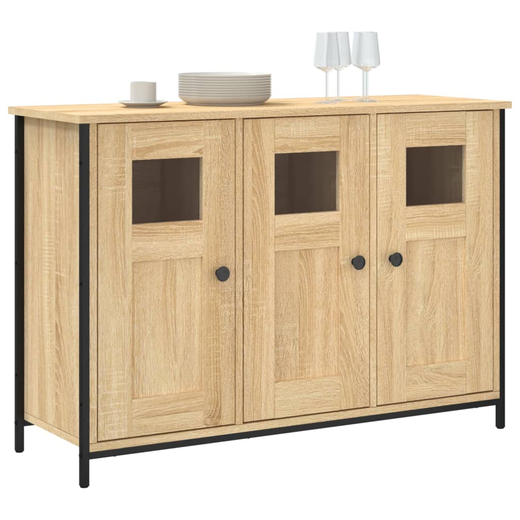 vidaXL Szafka, dąb sonoma, 100x35x70 cm, materiał drewnopochodny