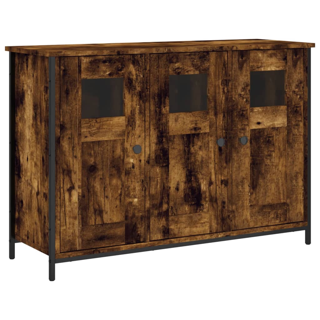 vidaXL Szafka, przydymiony dąb, 100x35x70 cm, materiał drewnopochodny
