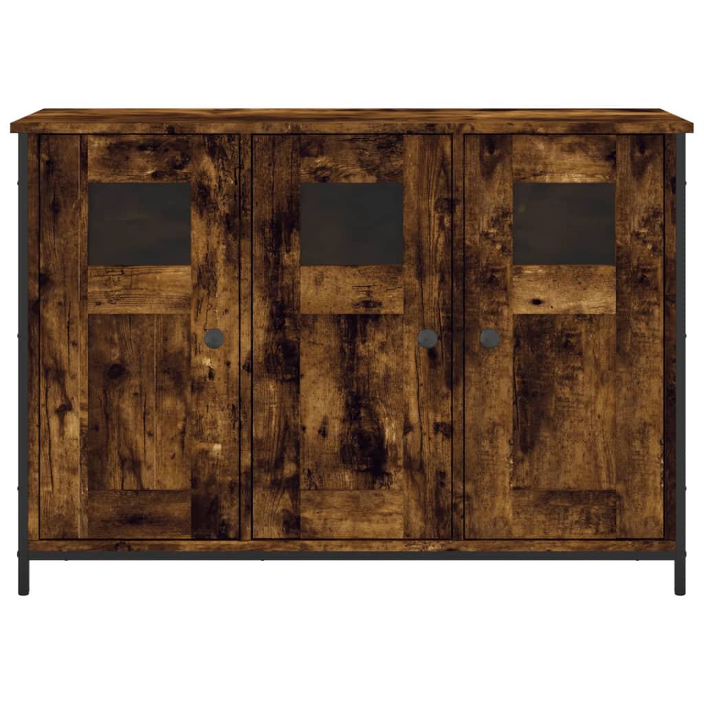 vidaXL Szafka, przydymiony dąb, 100x35x70 cm, materiał drewnopochodny