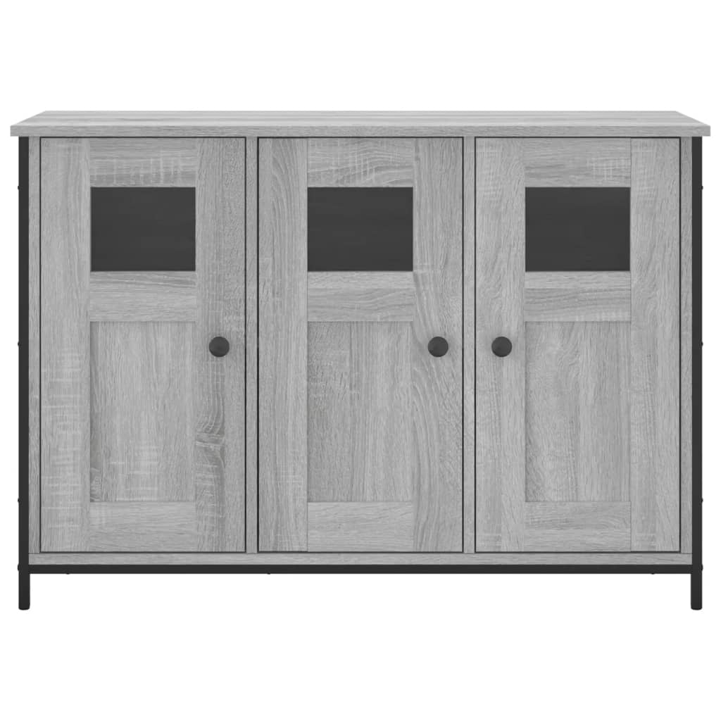 vidaXL Szafka, szary dąb sonoma, 100x35x70 cm, materiał drewnopochodny