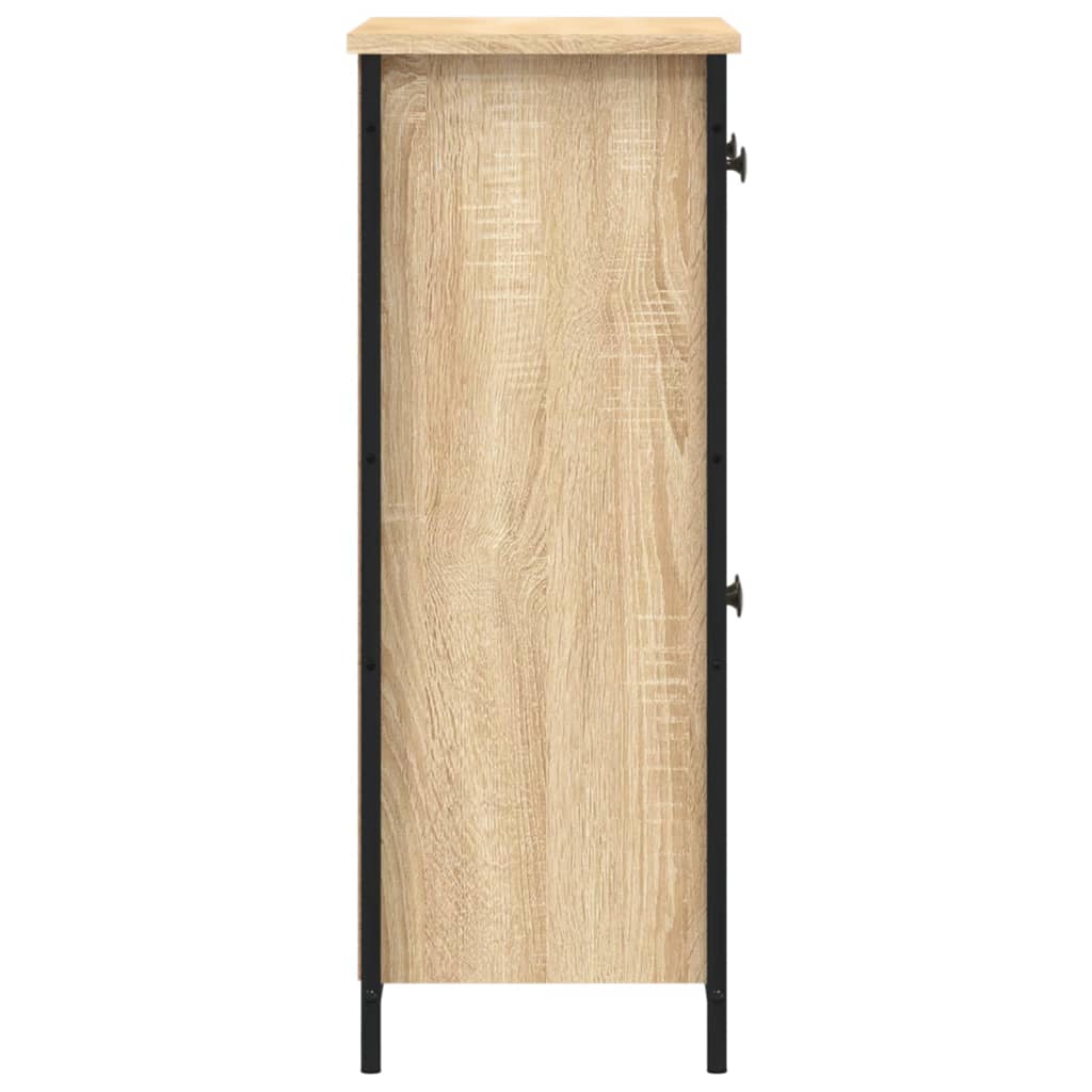 vidaXL Szafka, dąb sonoma, 70x30x80 cm, materiał drewnopochodny