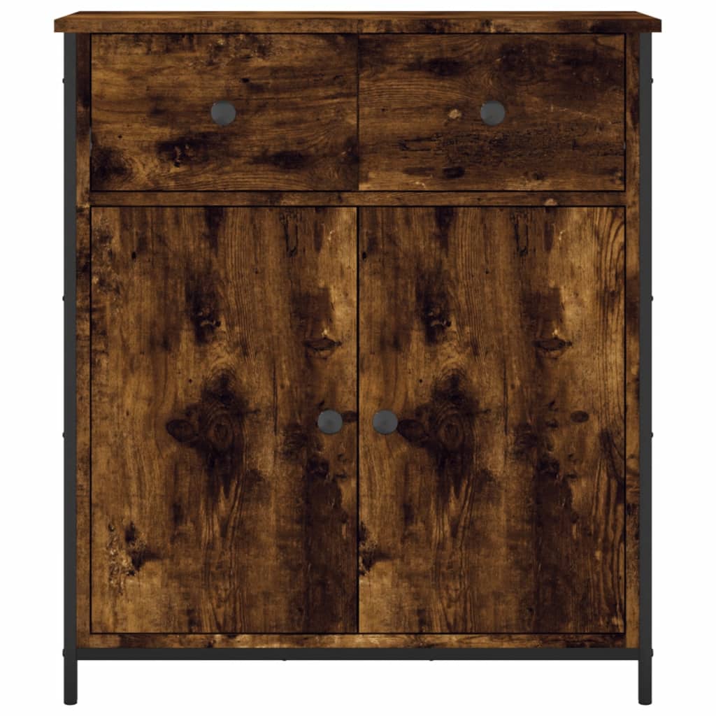 vidaXL Szafka, przydymiony dąb, 70x30x80 cm, materiał drewnopochodny